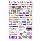 Girl Talkin' word magnet set