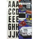 Adhesive Plastic Block Letters