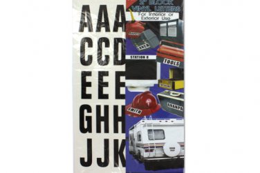 Adhesive Plastic Block Letters