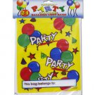 Party Favor Loot Bags with Balloon Design