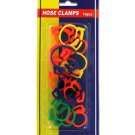 Plastic hose clamps, pack of 14