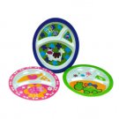 Melamine Sectioned Plates For Kids, Assorted Designs
