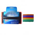 Scour pad brush, assorted bright colors