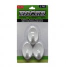 Plastic hooks, pack of 3