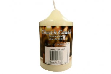 Church Pillar Candle, 8 Hours