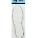 Women's terry cloth insoles, assorted sizes