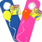 Foam door hanger with balloon design