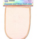 Organza and terry bath mitt, pack of 1