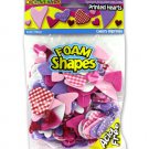 Printed heart foam shapes