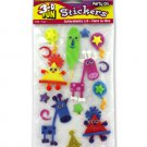 3-D Party animal stickers