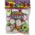 Flower shape alphabet stickers