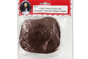 Brown doll wig