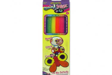 Bright colored cool wax sticks