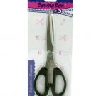 8 inch stainless steel scissors with black plastic handle