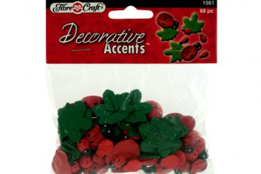 Wooden ladybug craft accents