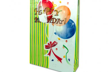 bday xl gift bag 1346wht