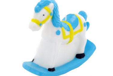 4.5x4 blu horse candl6392