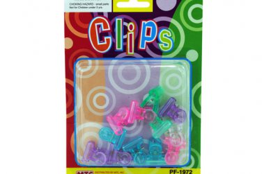 Translucent stationary clips