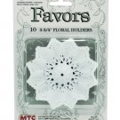 10pk 3.75" floral holders
