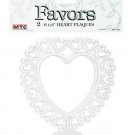 2pk 6.5" heart plaques