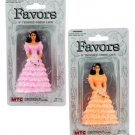 3" lady w/trimmed dress