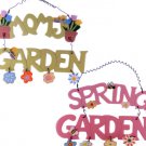 garden wood plaque assorted