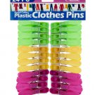 24pc plastic clothespins