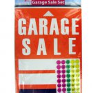Garage Sale Sign and Sticker Set