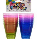 12pc plastic shot glasses