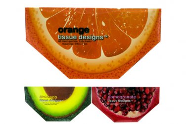 60 sheet tissue box assorted designs 2 ply 3.9 x 7.5 inch