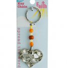 Religious Keychain with Beads