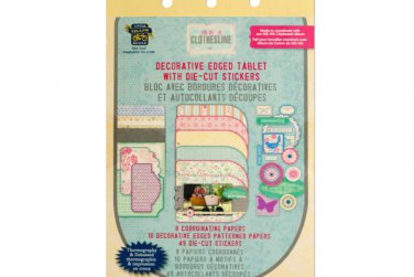 Decorative Edged Tablet with Die-Cut Stickers