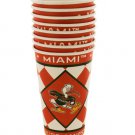 Miami Hurricanes Paper Cups Set