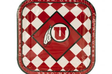 Utah Utes Lunch Plates Set