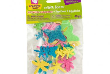Butterflies &amp; Dragonflies Glitter Foam Stickers