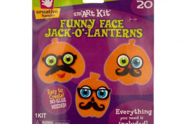 Foam Funny Face Jack-O'-Lanterns Craft Kit