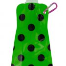 Green Polka Dot Reusable Water Bottle