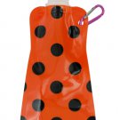 Orange Polka Dot Reusable Water Bottle