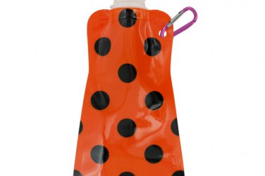Orange Polka Dot Reusable Water Bottle