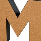 'M' Decorative Cork Board Letter