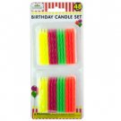 Colored Birthday Candle Set