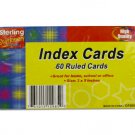 60 Pack ruled index cards