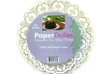Round paper doilies