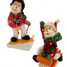 Playful Snowman Figurine