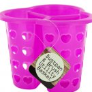 Three-Compartment Heart Design Utility Basket