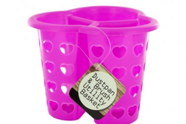 Three-Compartment Heart Design Utility Basket