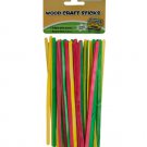 Colored Wood Craft Sticks