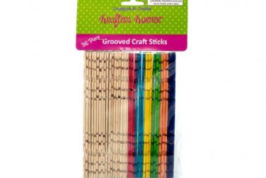Multi-Color Grooved Craft Sticks