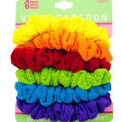 Bright Colors Hair Scrunchies Set
