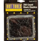 Black Snag-Free Hair Elastics